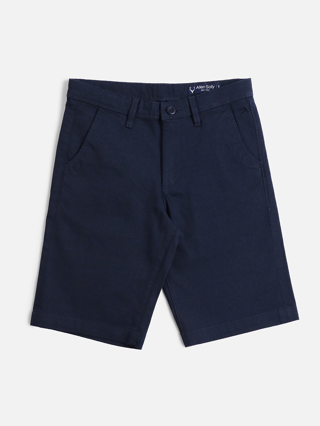 

Allen Solly Junior Boys Mid-Rise Regular Shorts, Navy blue