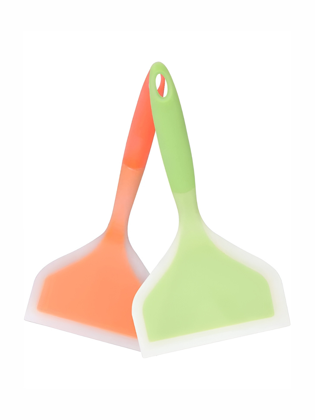 

P-Plus International 2 Pieces Silicone Spatulas, Green