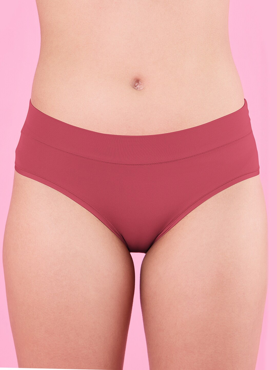 

Nykd By Nykaa 4 Way Stretch Microfiber Hipster Brief, Red