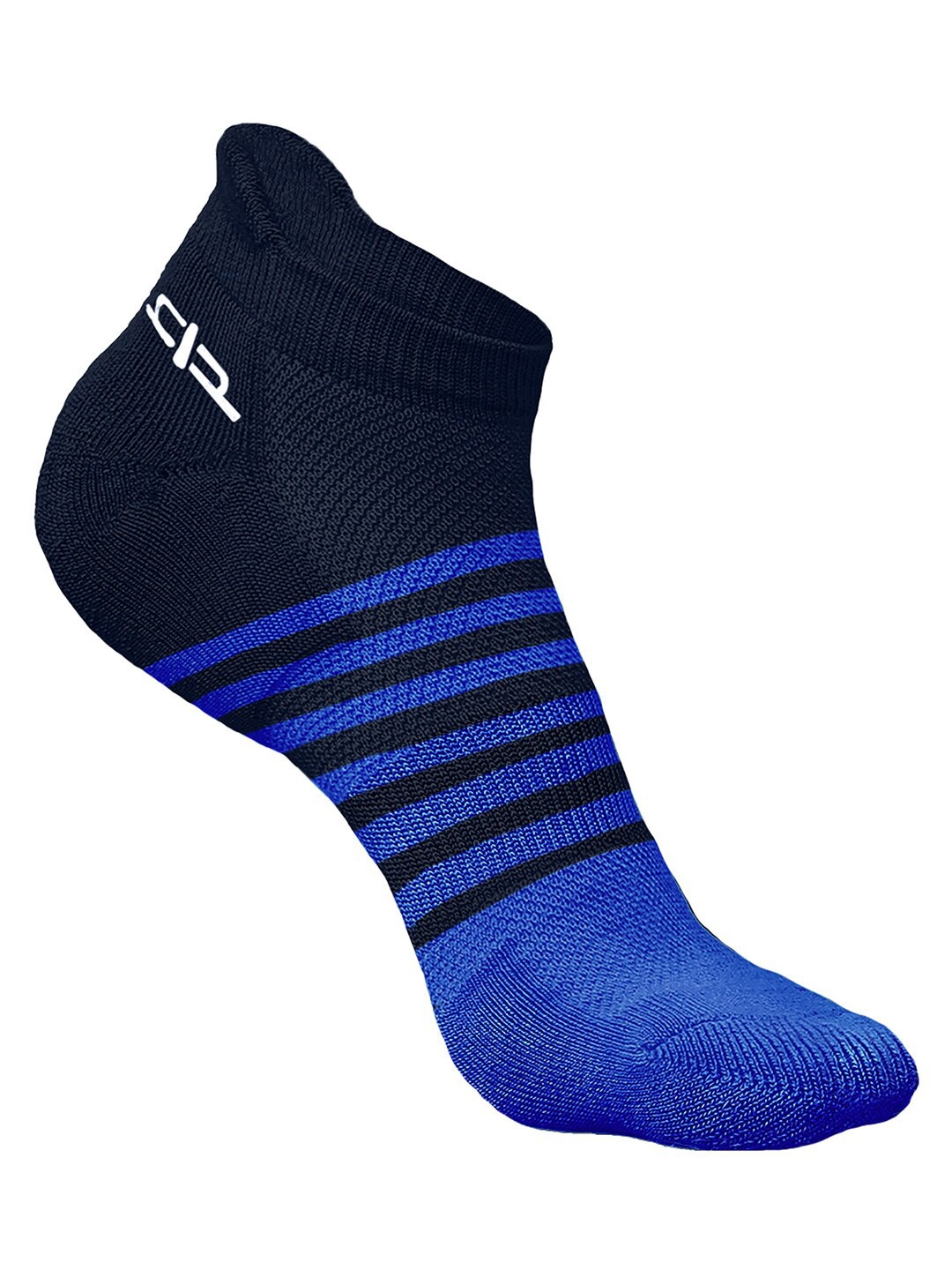 

Heelium Men Bamboo Super Soft & Odour-Free Breathable Striped Ankle-Length Socks, Navy blue