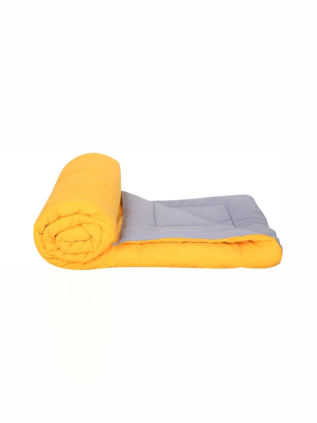 

CHICERY Yellow & Grey Microfiber AC Room Single Bed Comforter