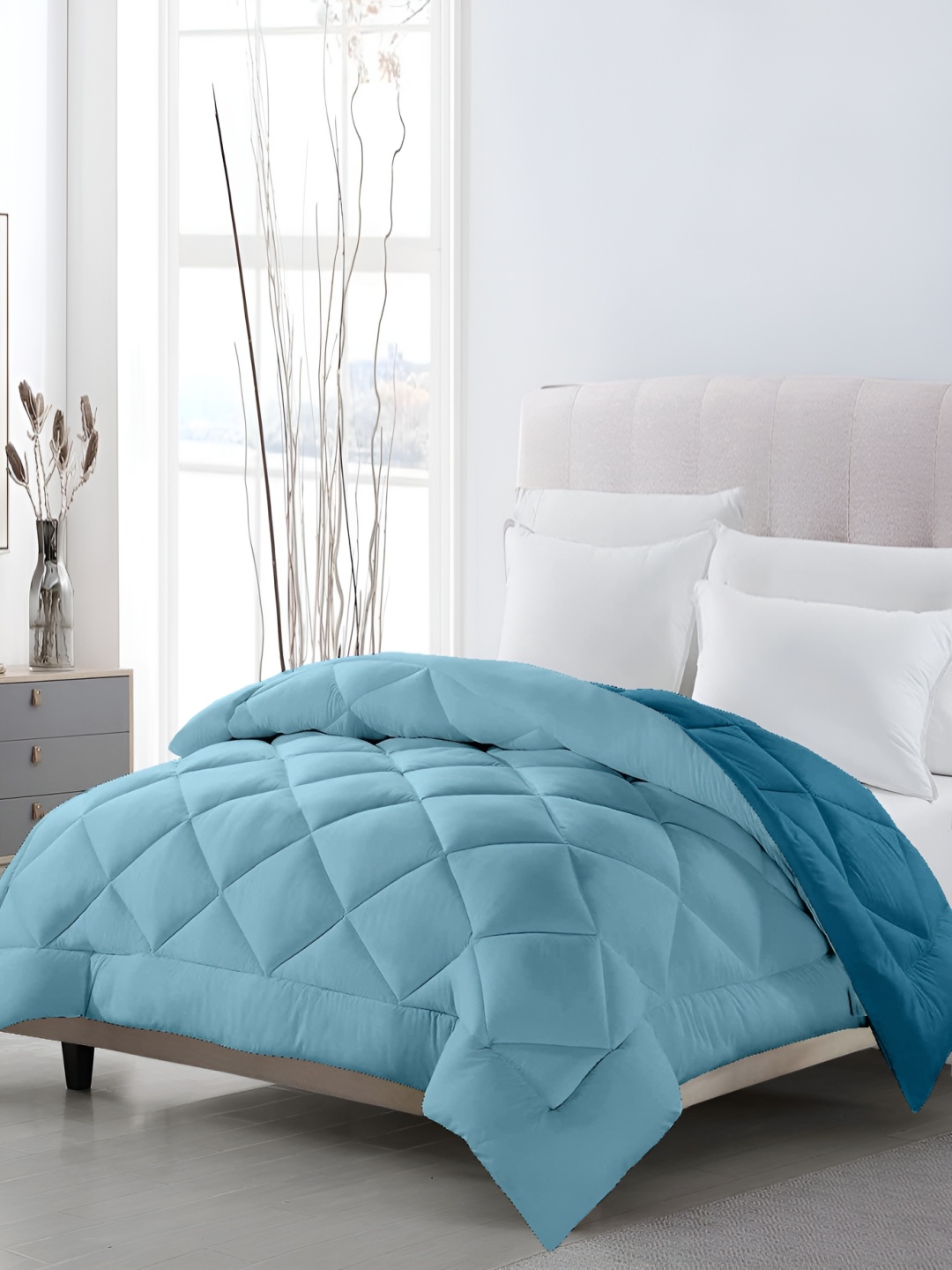 

CHICERY Blue & Green Ultra Soft Double Bed Comforter