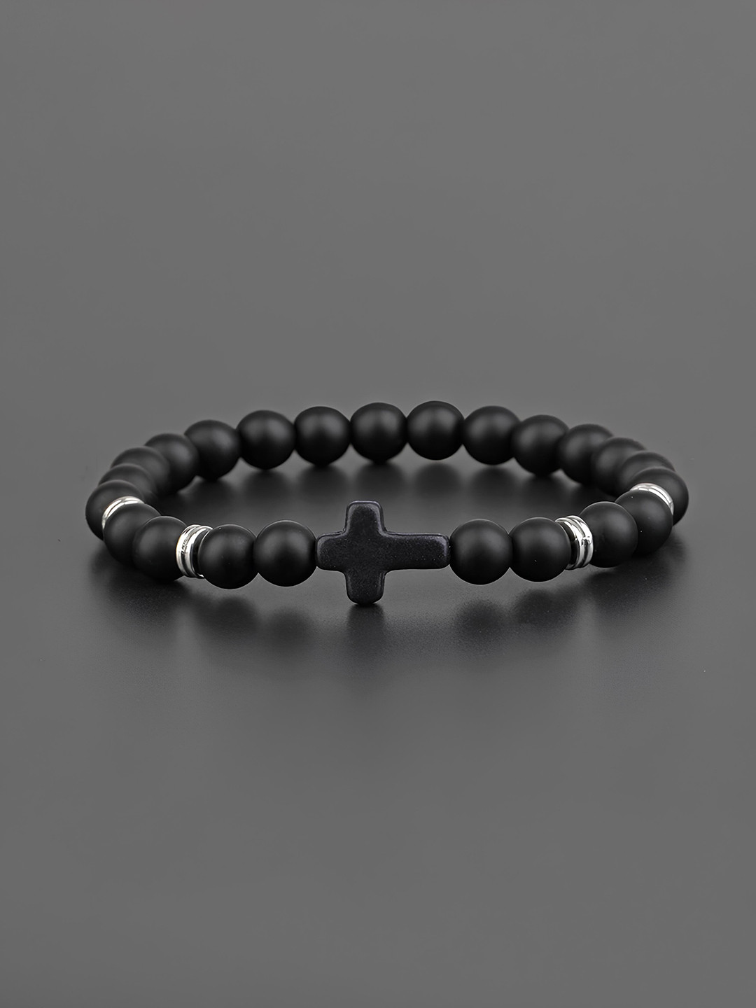 

KARISHMA KREATIONS Unisex Artificial Beads Bracelet, Black