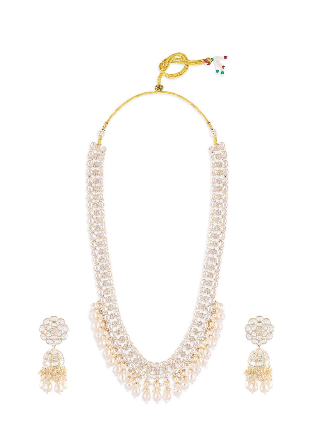 

Zaveri Pearls Gold-Plated Kundan-Studded Jewellery Set