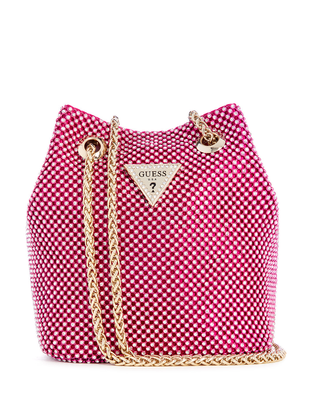 

GUESS Embellished Structured Sling Bag, Pink