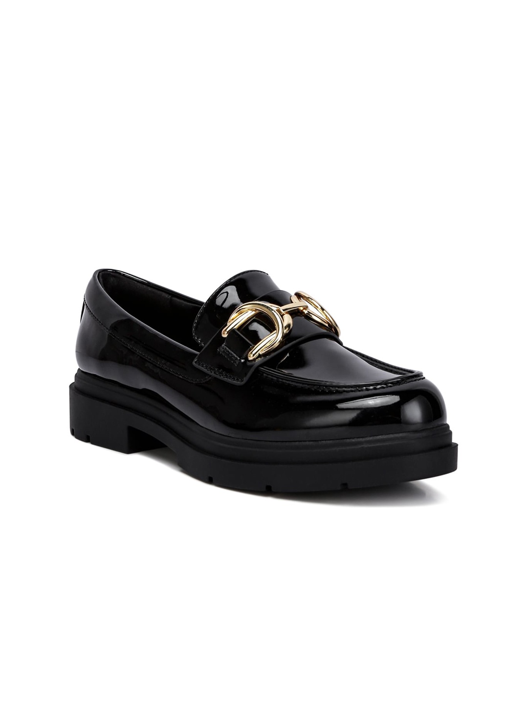 

London Rag Women Slip-On Horsebit Loafers, Black