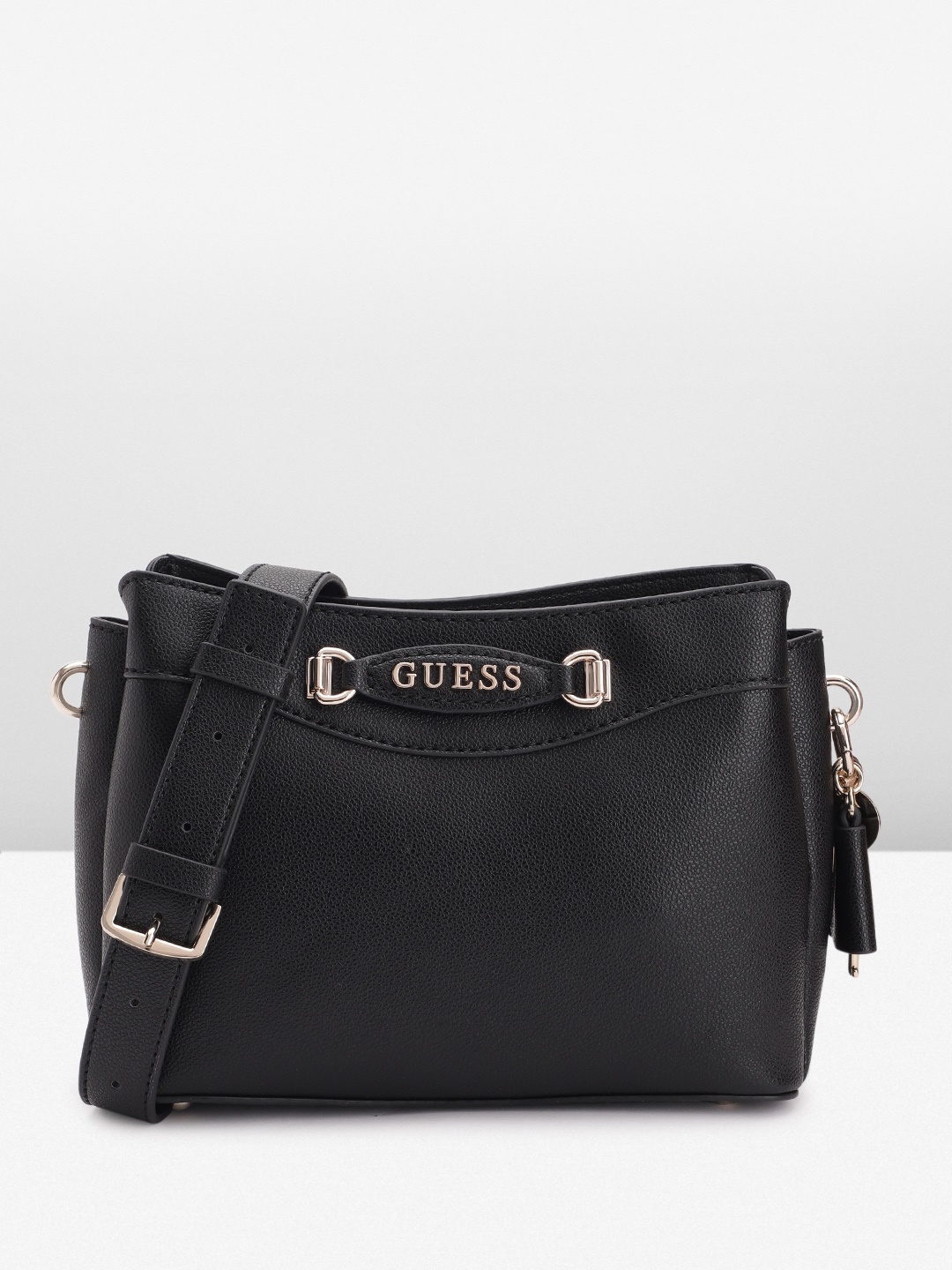 

GUESS Structured Sling Bag, Black
