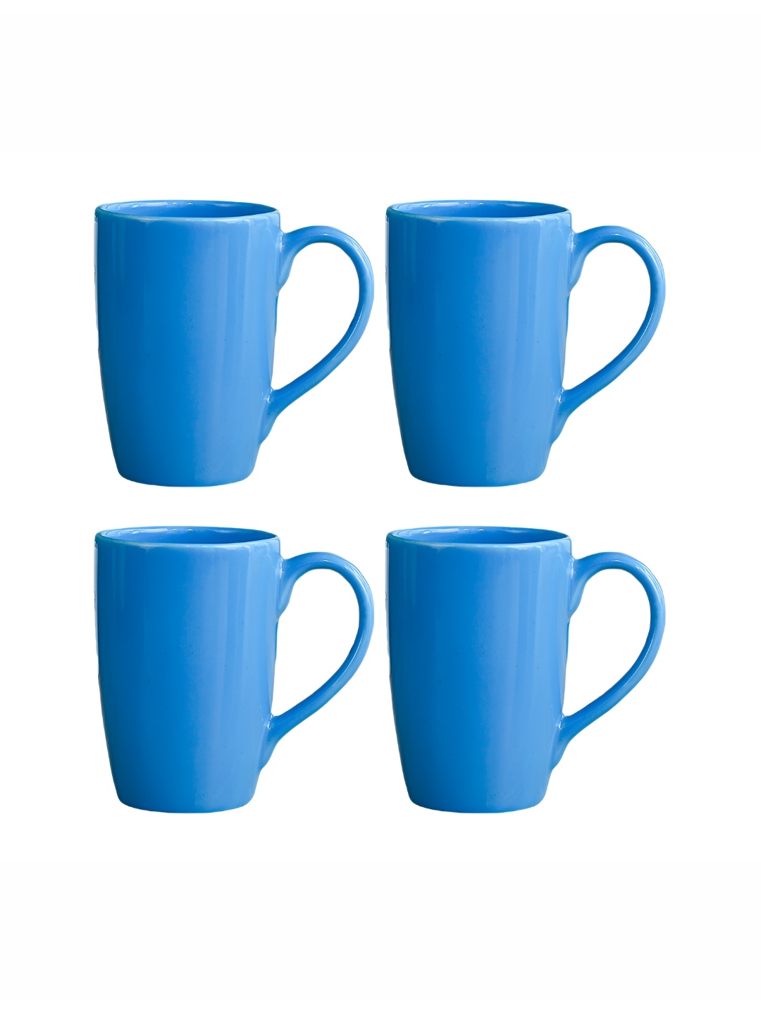 

Femora Blue 4 Pcs Ceramic Glossy Mugs 360 ML