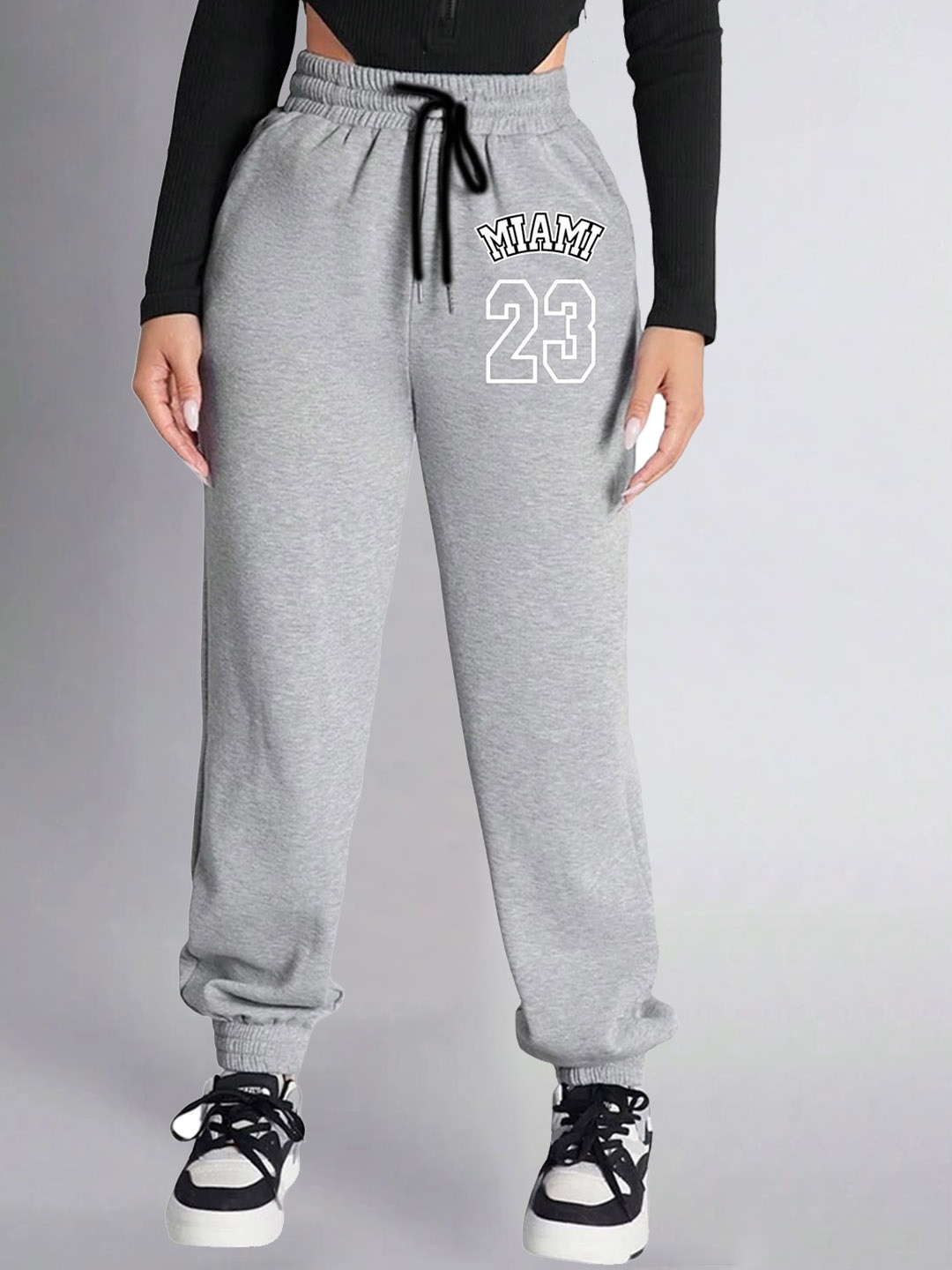 

TABADTOD Women Relaxed Slim Fit Jogger Trouser, Grey