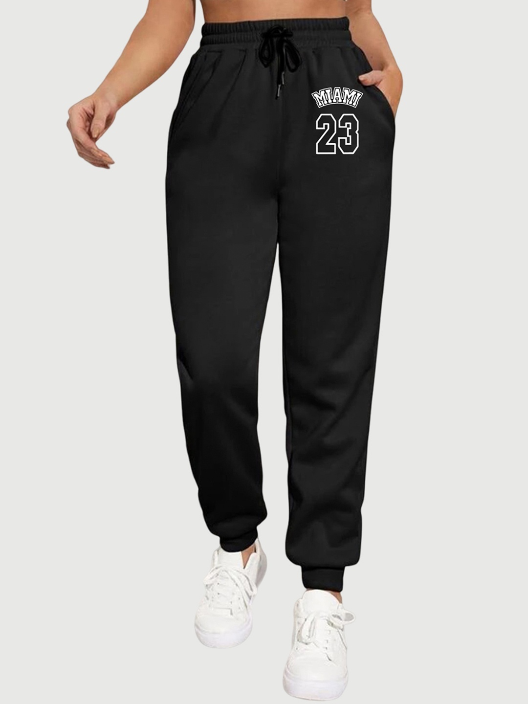 

TABADTOD Women Relaxed Slim Fit Jogger Trouser, Black