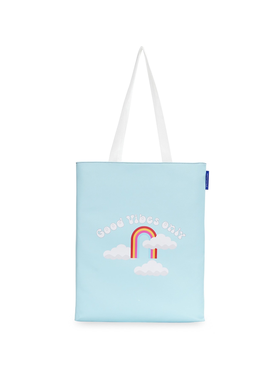

Aeropostale Brand Logo Printed Shopper Tote Bag, Blue