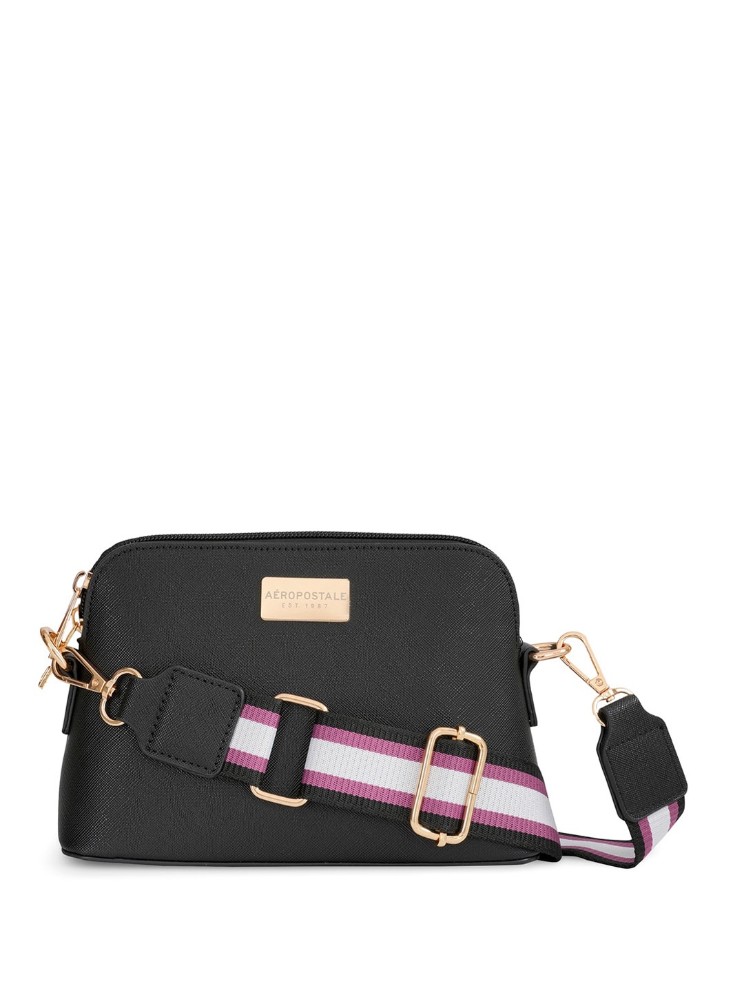 

Aeropostale Cailyn Structured Sling Bag, Black