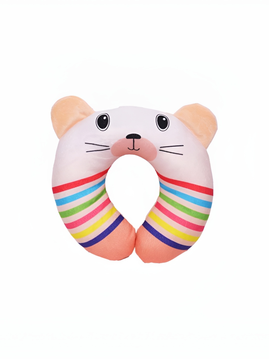 PINKBUNNY Peach & Red Cotton Filled Cotton Ultra Soft Baby Pillow