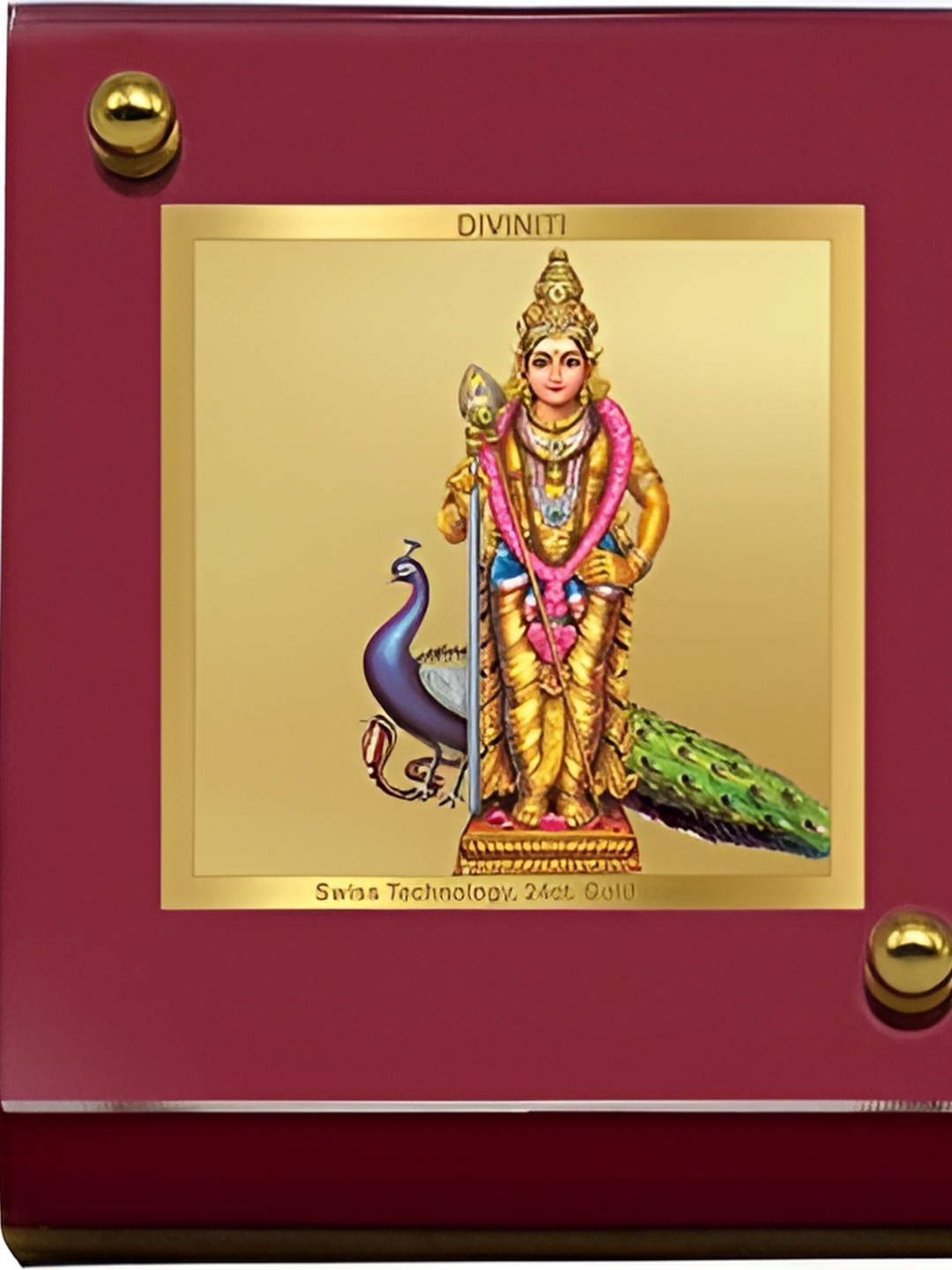 

DIVINITI Maroon And Gold Toned Religious Figurine Showpiece