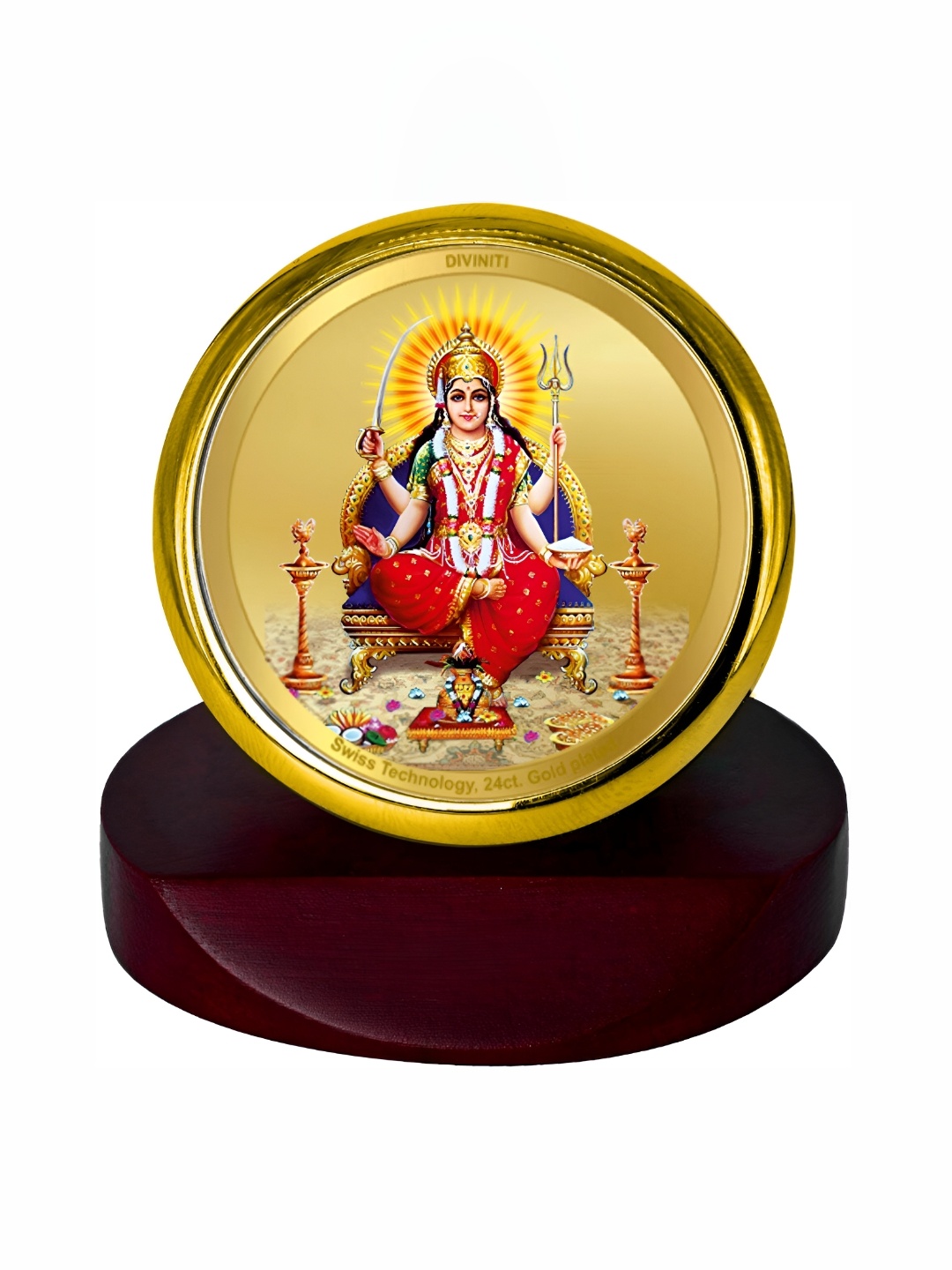 

DIVINITI Gold-Toned Metal Religious Figurine Showpiece
