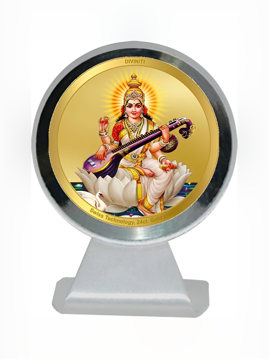 

DIVINITI Silver-Toned Religious Figurine Showpiece