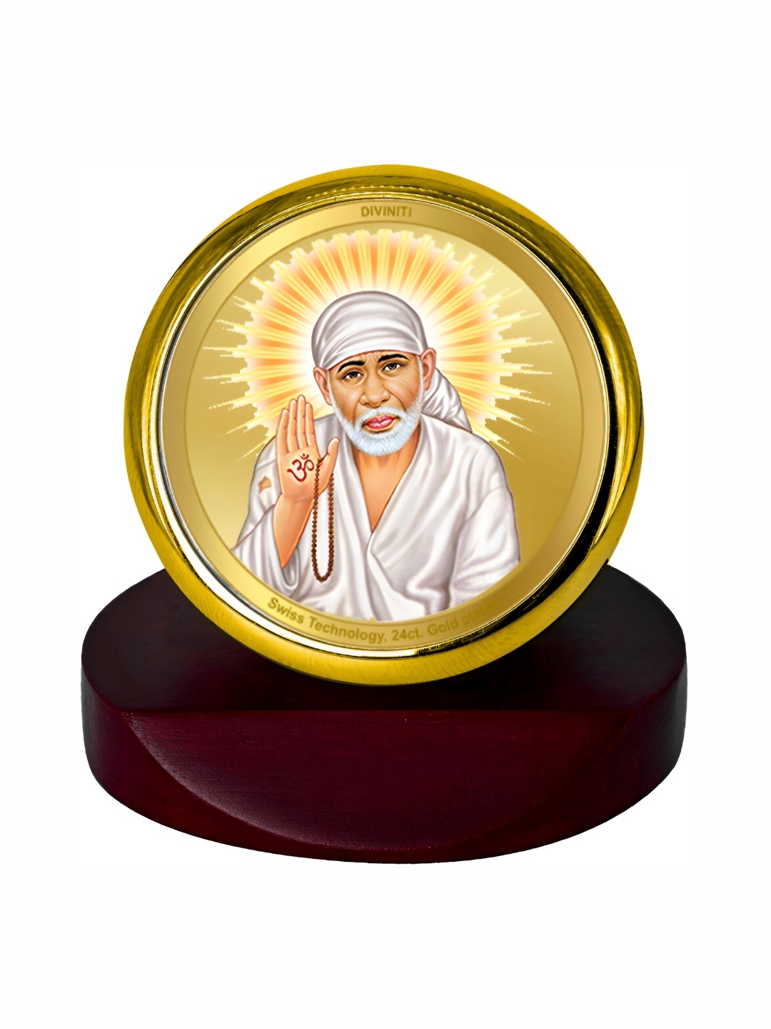 

DIVINITI Gold-Toned and White Religious Idol Showpiece
