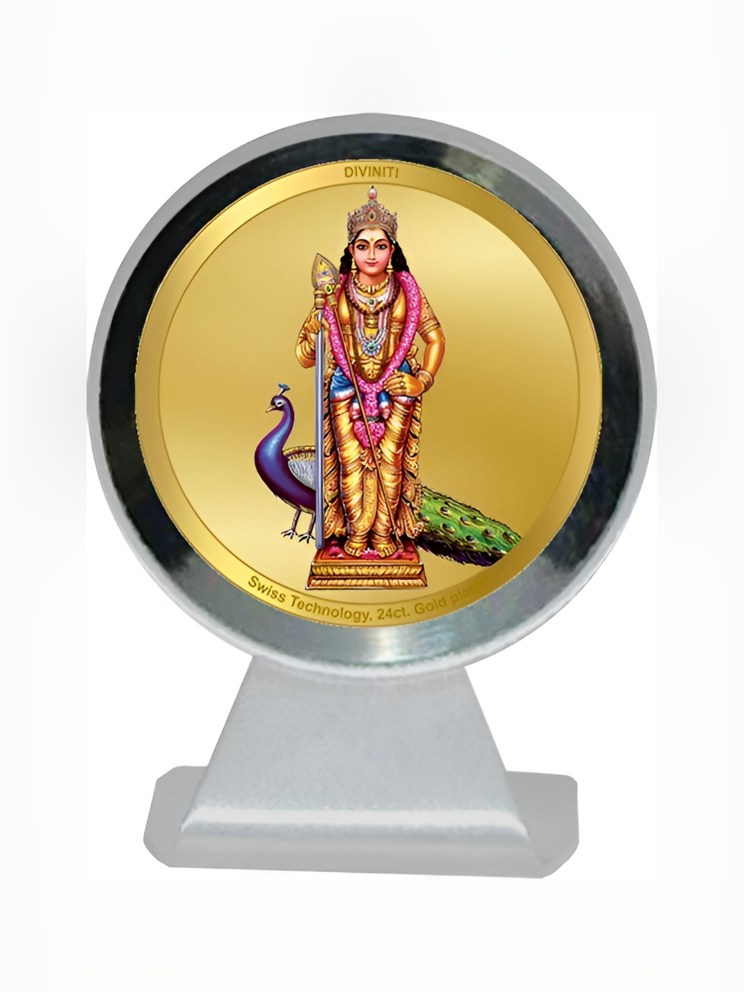 

DIVINITI Silver-Toned and GoldToned Religious Idol Showpiece