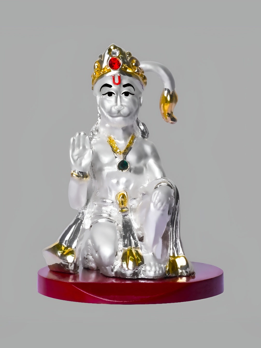 

DIVINITI Silver-Toned Religious Figurine Showpiece