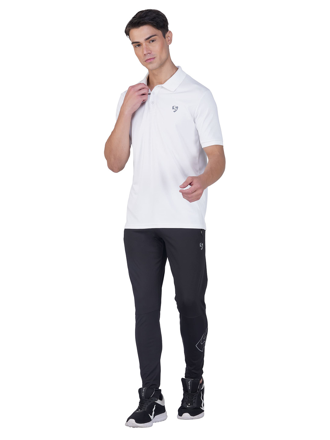 

SG Polo Collar Short Sleeves Sports T-shirt, White