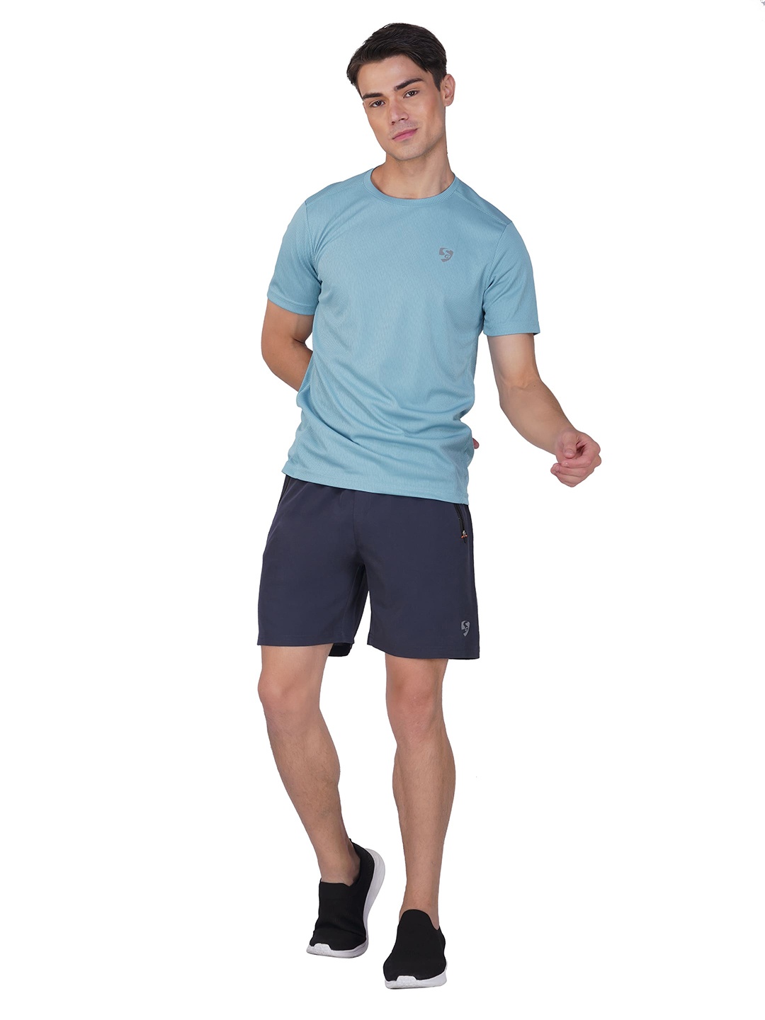 

SG Round Neck Short Sleeves Sports T-shirt, Blue