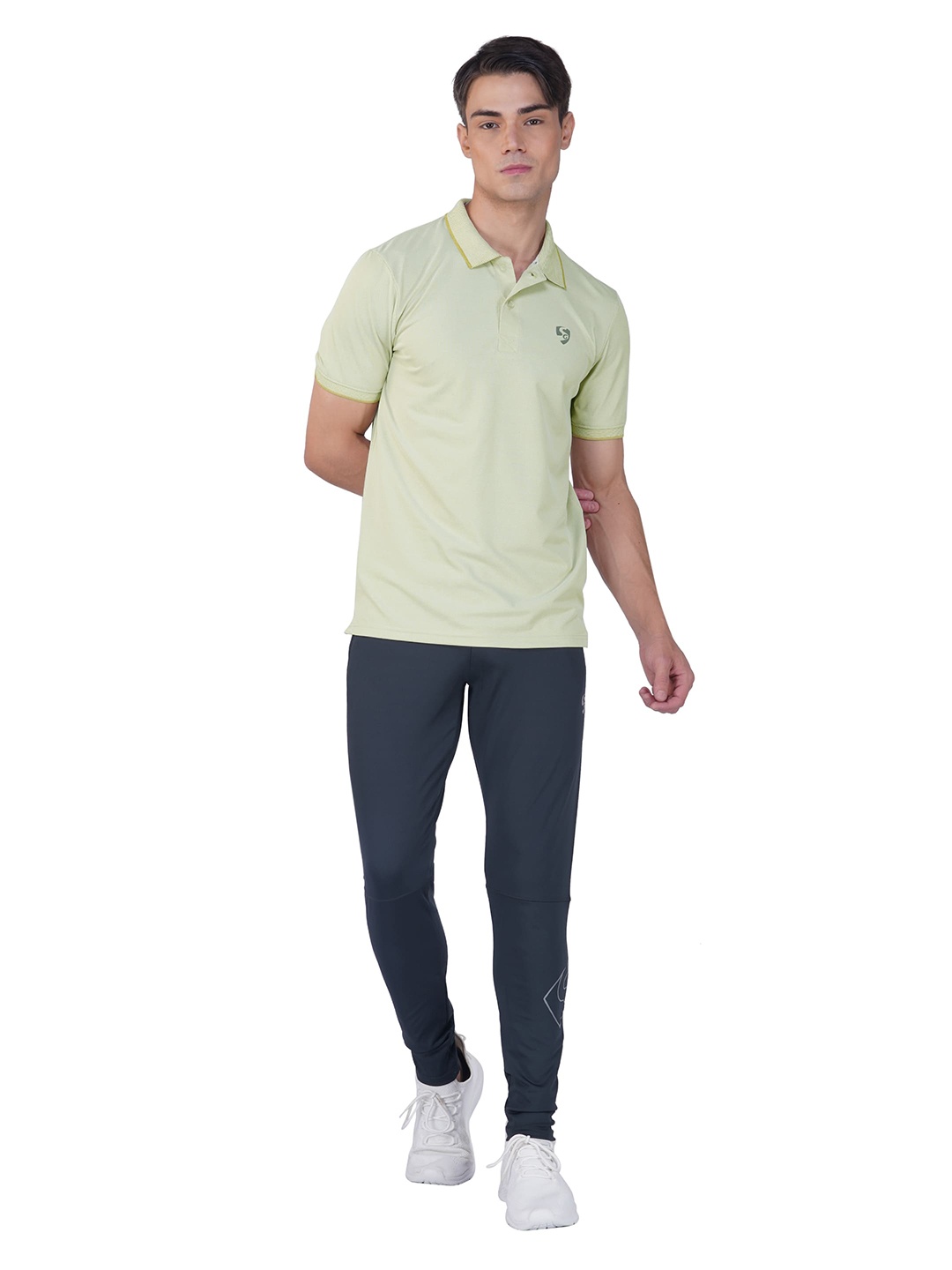 

SG Polo Collar Regular Fit T-shirt, Green