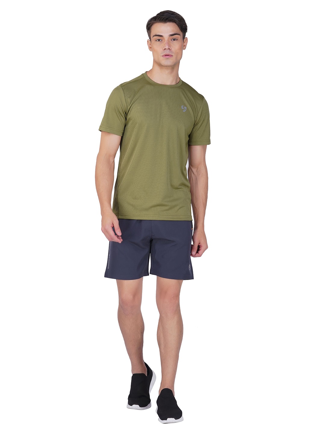 

SG Round Neck Casual T-shirt, Green