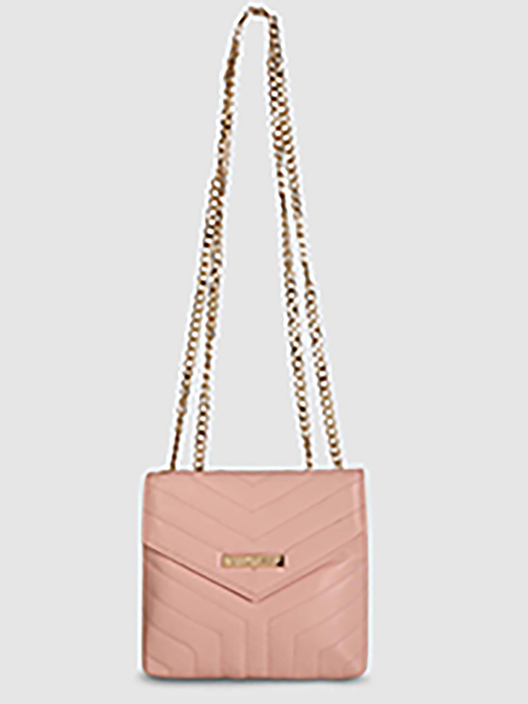 

Poppy Preach Textured Structured Shoulder Bag, Pink