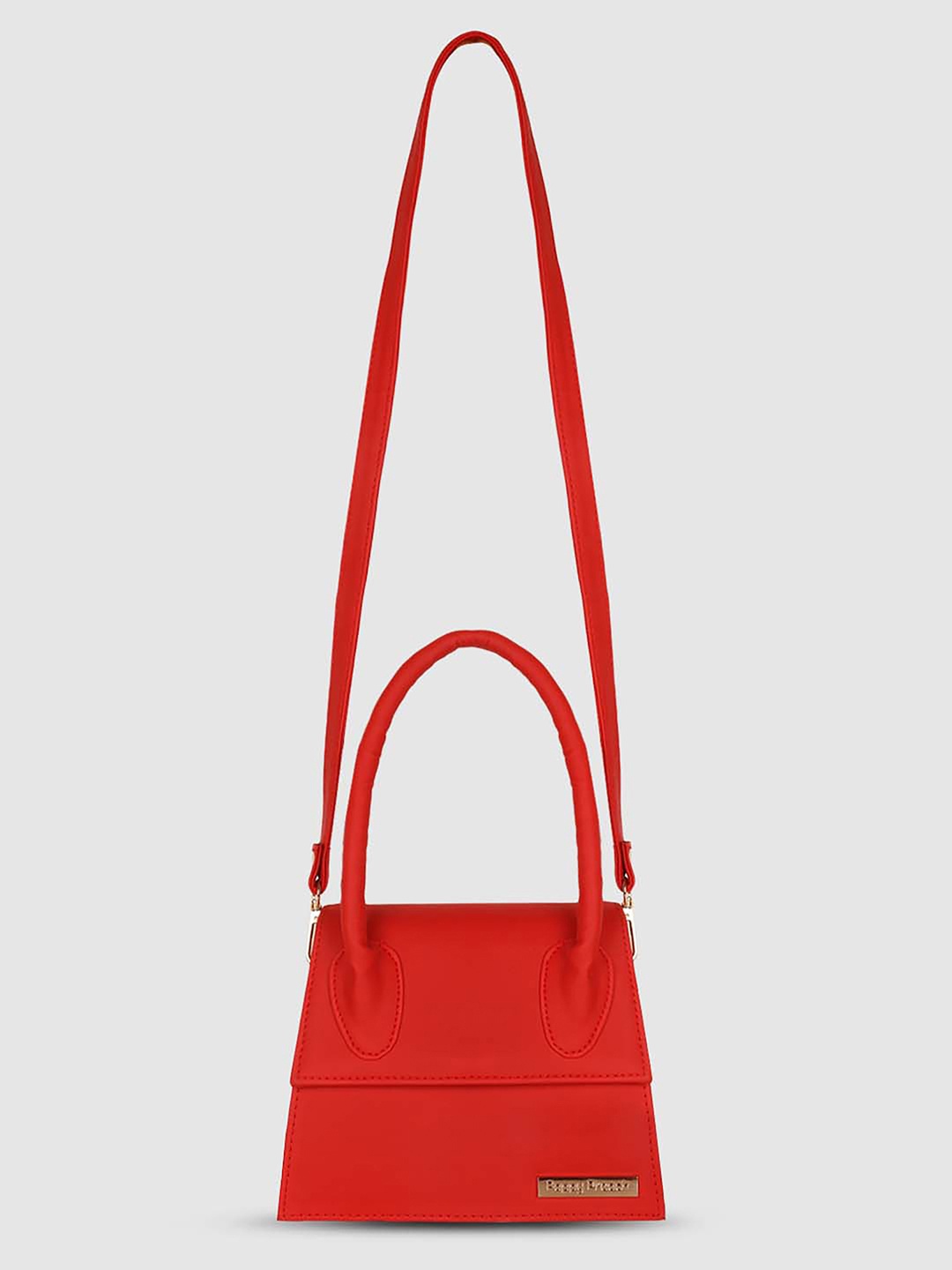 

Poppy Preach Structured Handheld Bag, Red