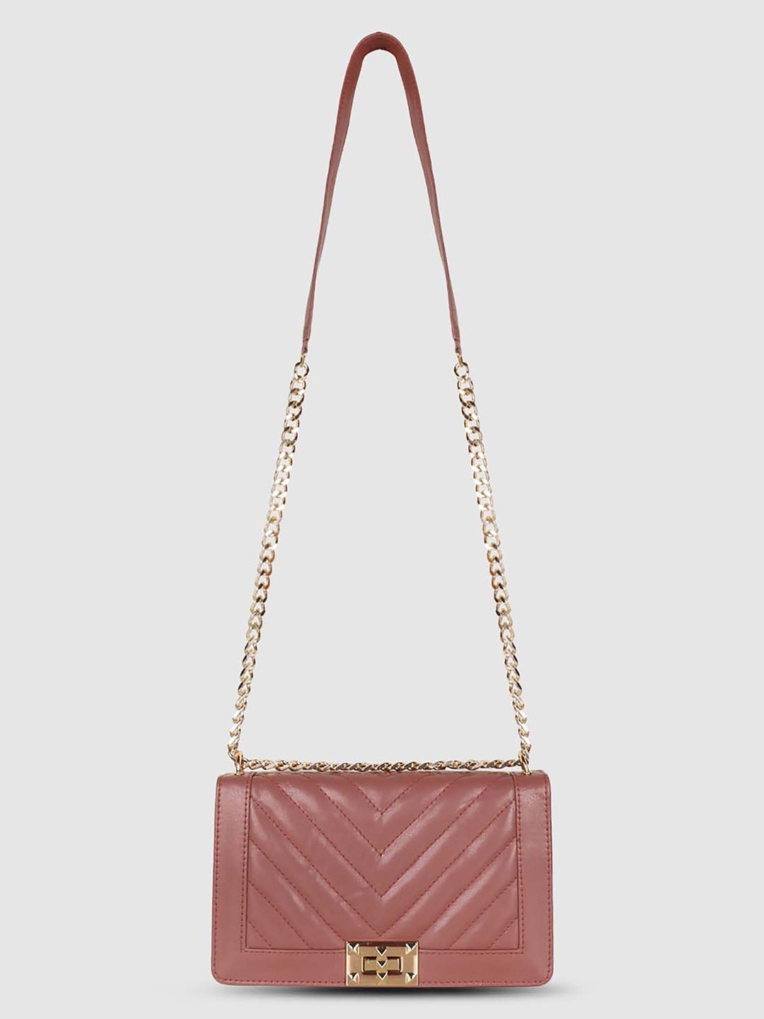 

Poppy Preach Textured Structured Sling Bag, Purple