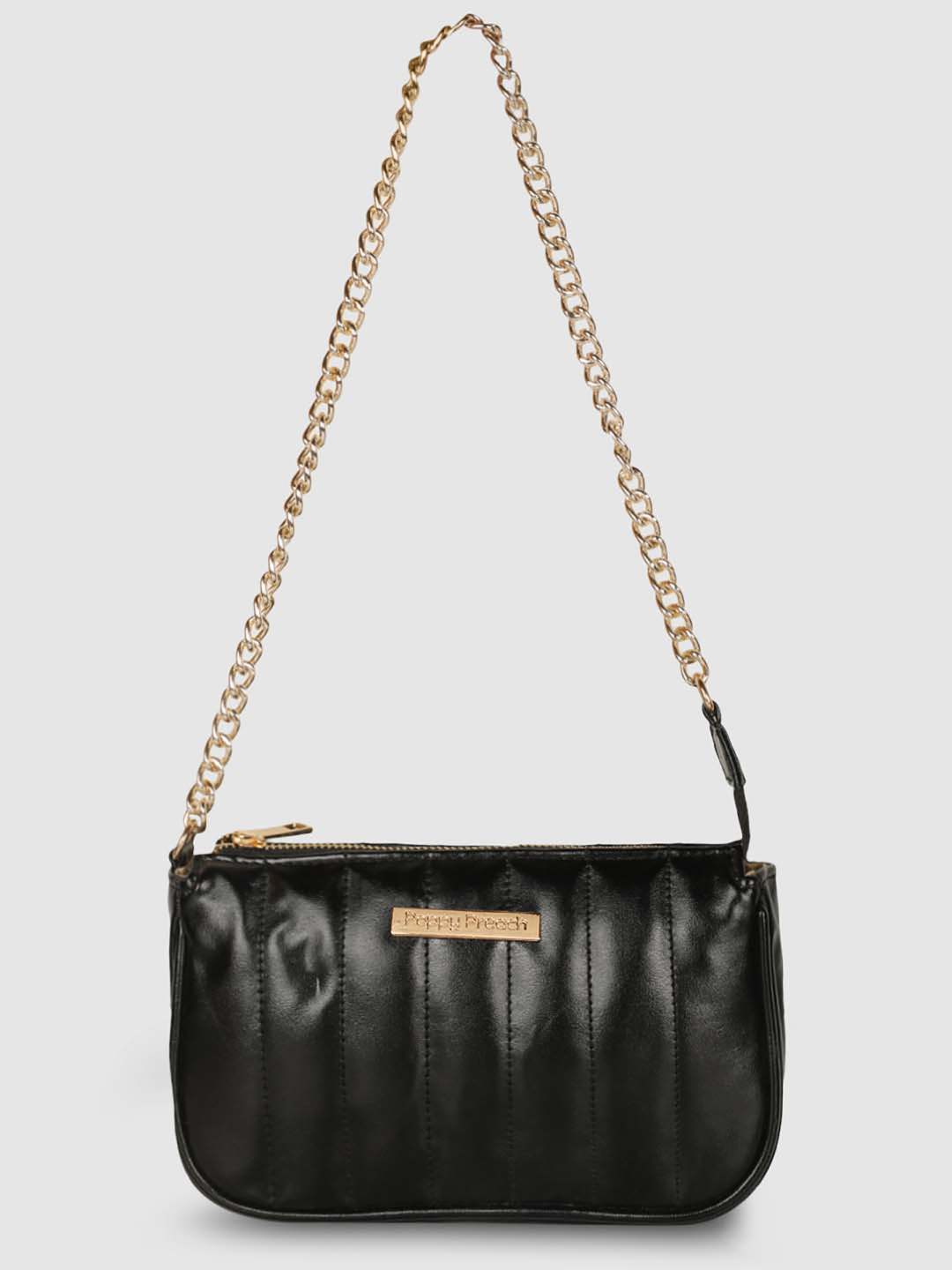 

Poppy Preach Structured Shoulder Bag, Black