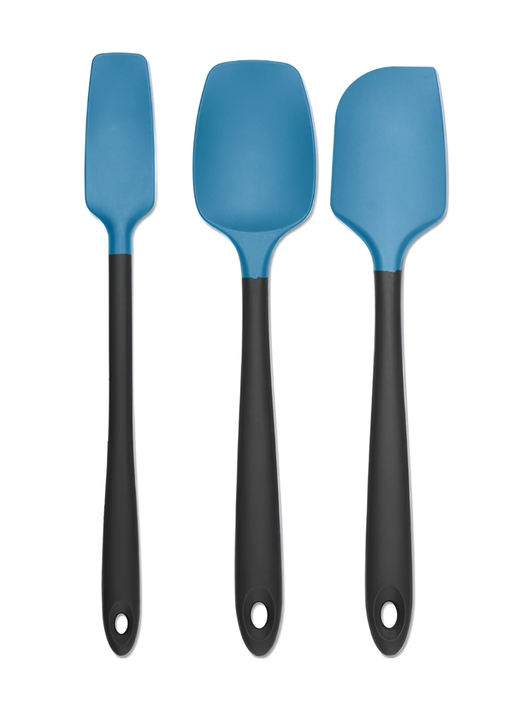 

P-Plus International Blue & Black 3 Pieces Dishwasher Safe Cooking Spatula Set