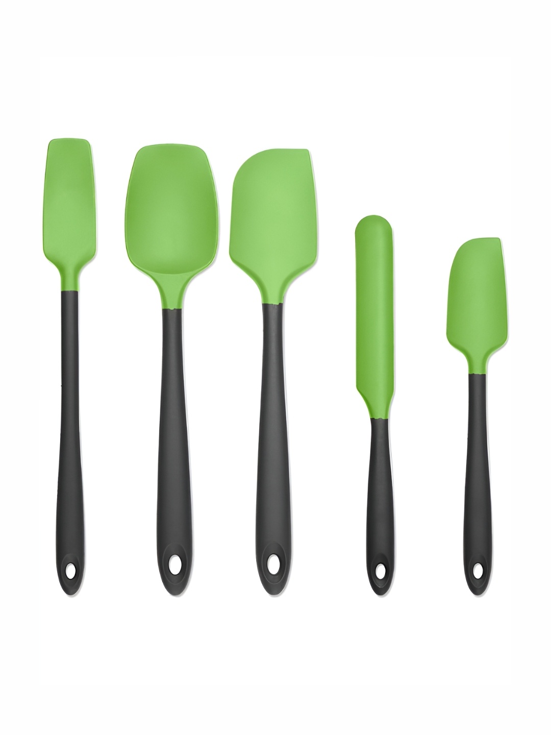 

P-Plus International Green & Black 5 Pieces Non-Stick Spatulas