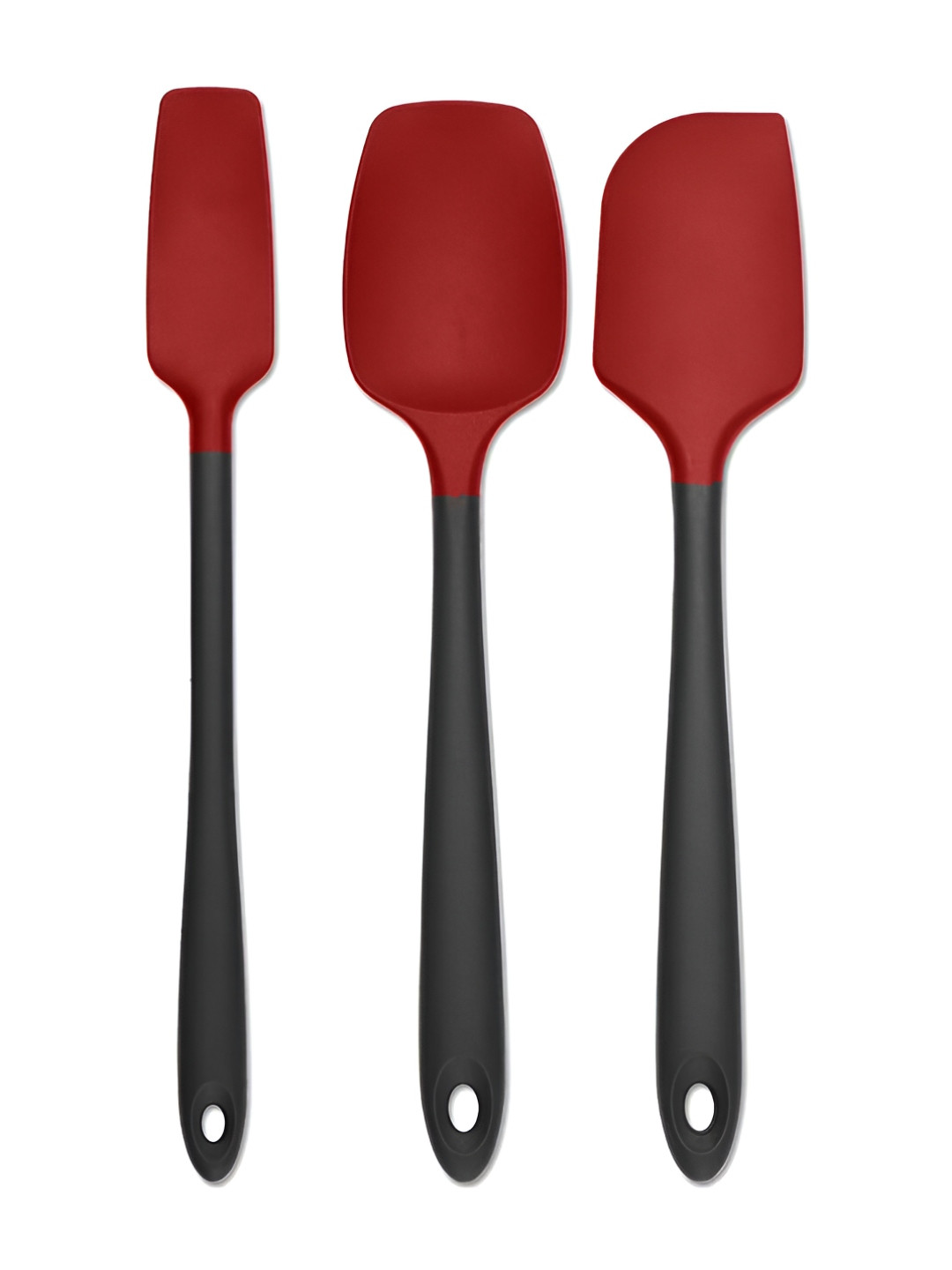 

P-Plus International Red & Black 3 Pieces Red Dishwasher Safe Spatulas