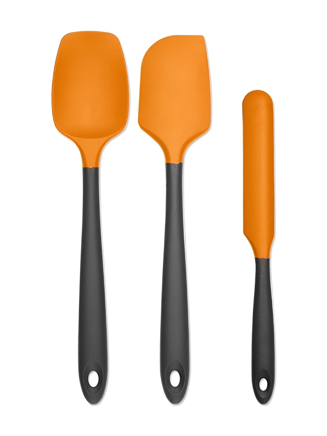 

P-Plus International Orange & Black 3 Pieces Cooking Spatula Set