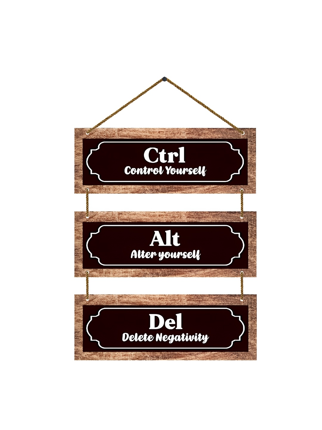 

Home Delight Brown & Black Printed Wall Hanging