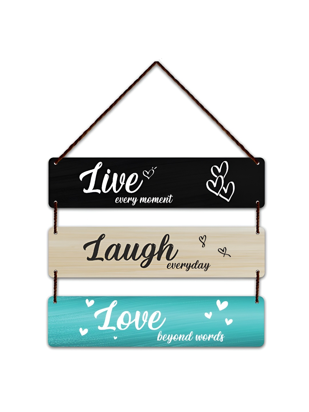 

Home Delight White & Black Quotes Painted Wooden Wall Hanging