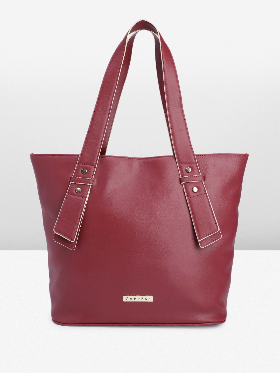 

Caprese Structured Shoulder Bag, Maroon