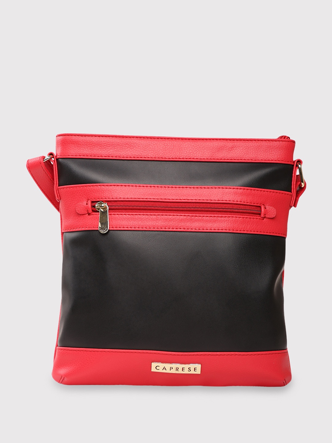 

Caprese Marciano Colourblocked Structured Sling Bag, Red