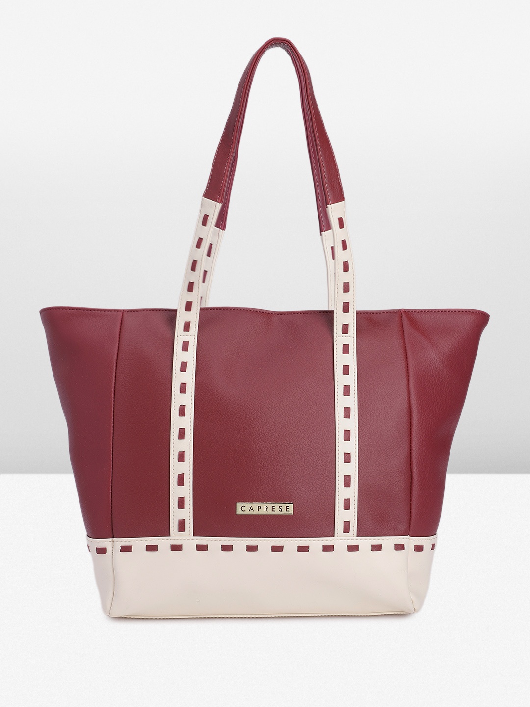

Caprese Structured Shoulder Bag, Maroon