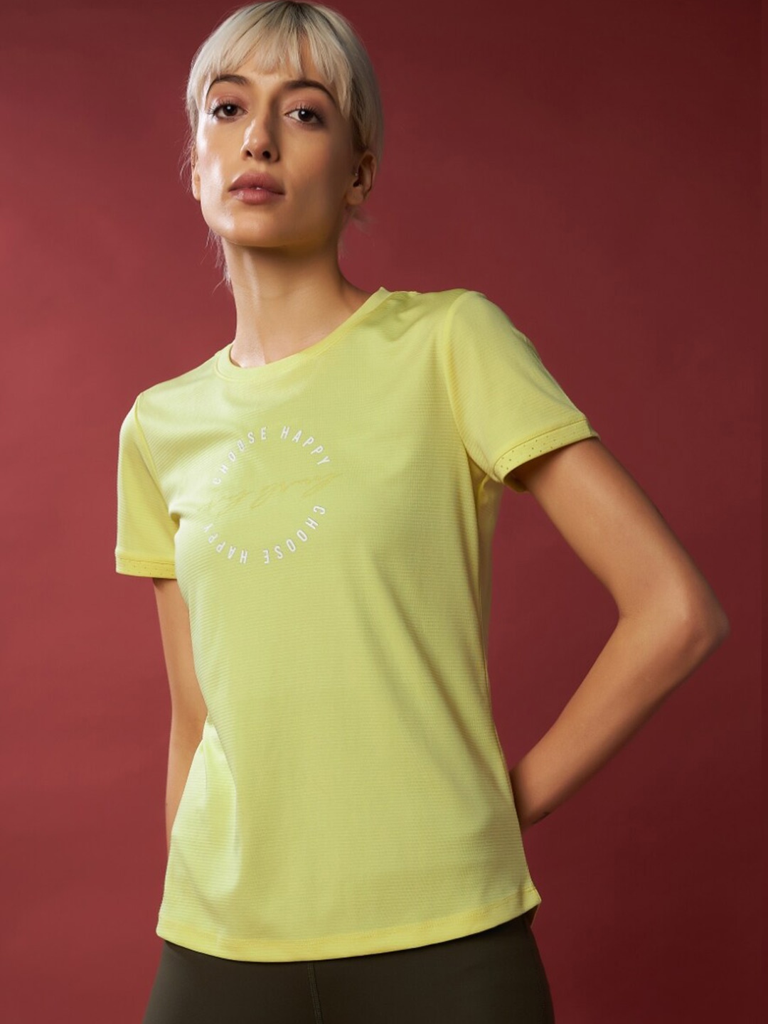 

SG Typography Printed Short Sleeves T-shirt, Yellow