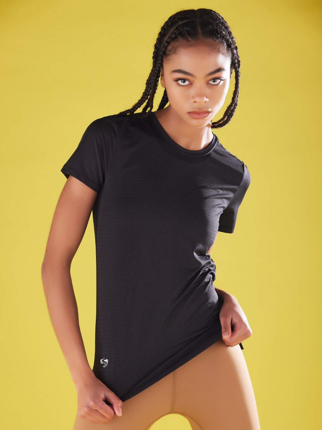 

SG Round Neck Short Sleeves T-shirt, Black