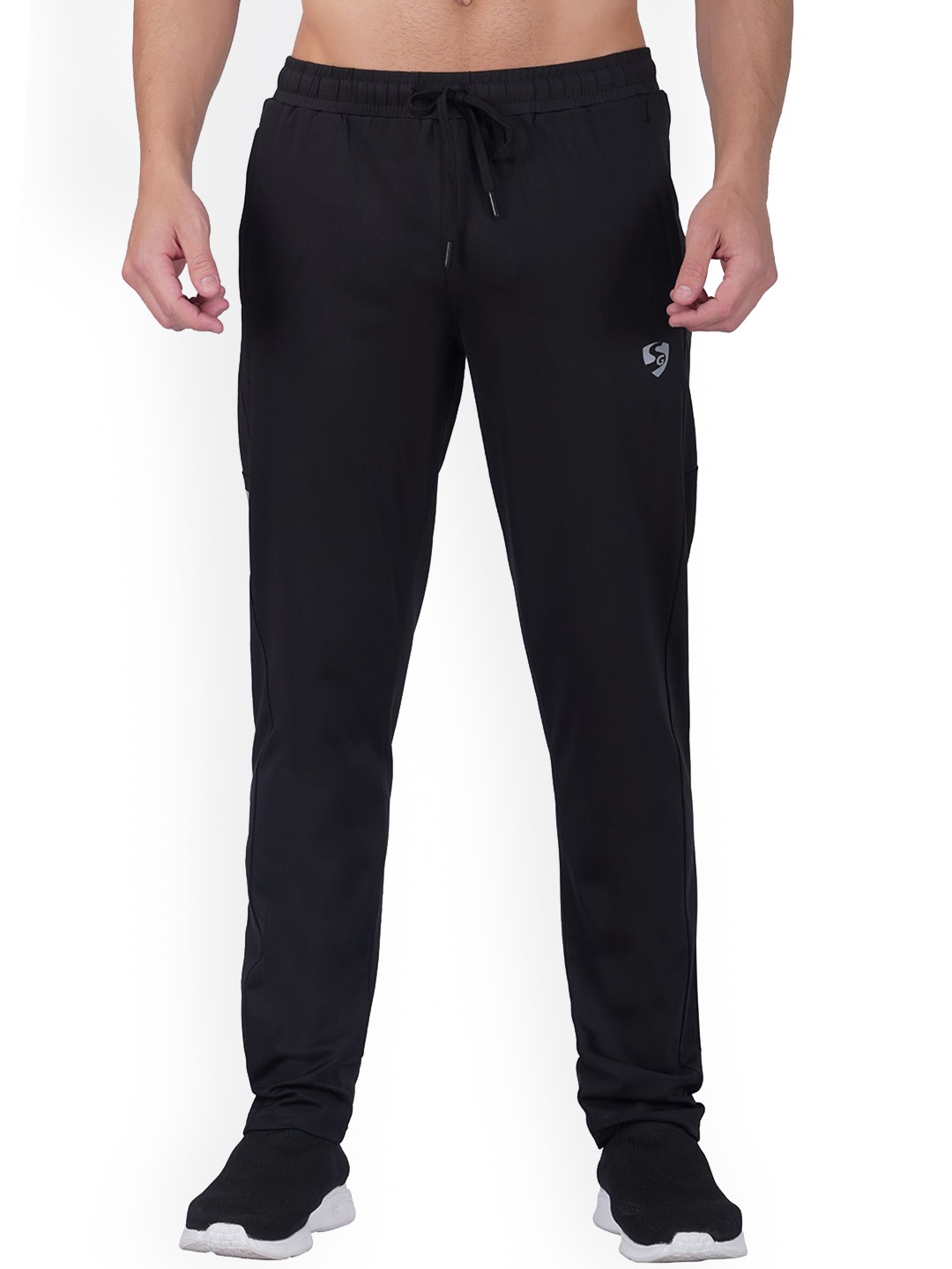 

SG Men Mid Rise Track Pant, Black