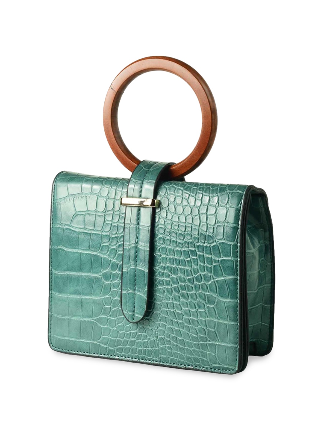 

INKMILAN Animal Textured Structured Handheld Bag, Green