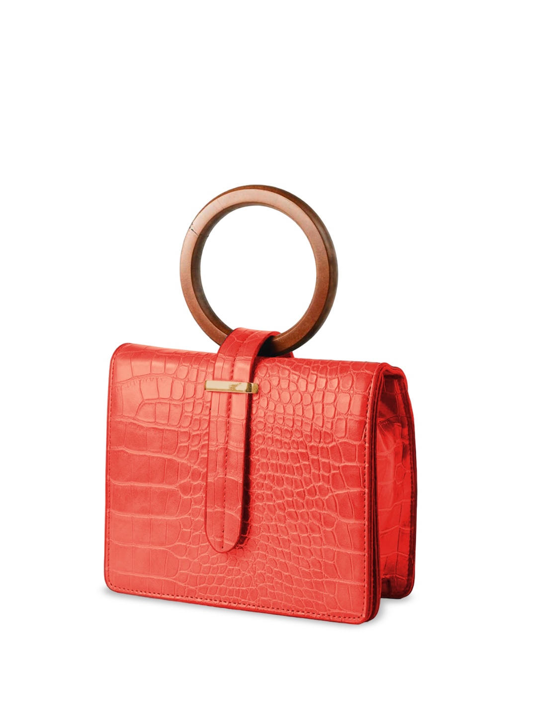 

INKMILAN Animal Textured Shopper Handheld Bag, Red