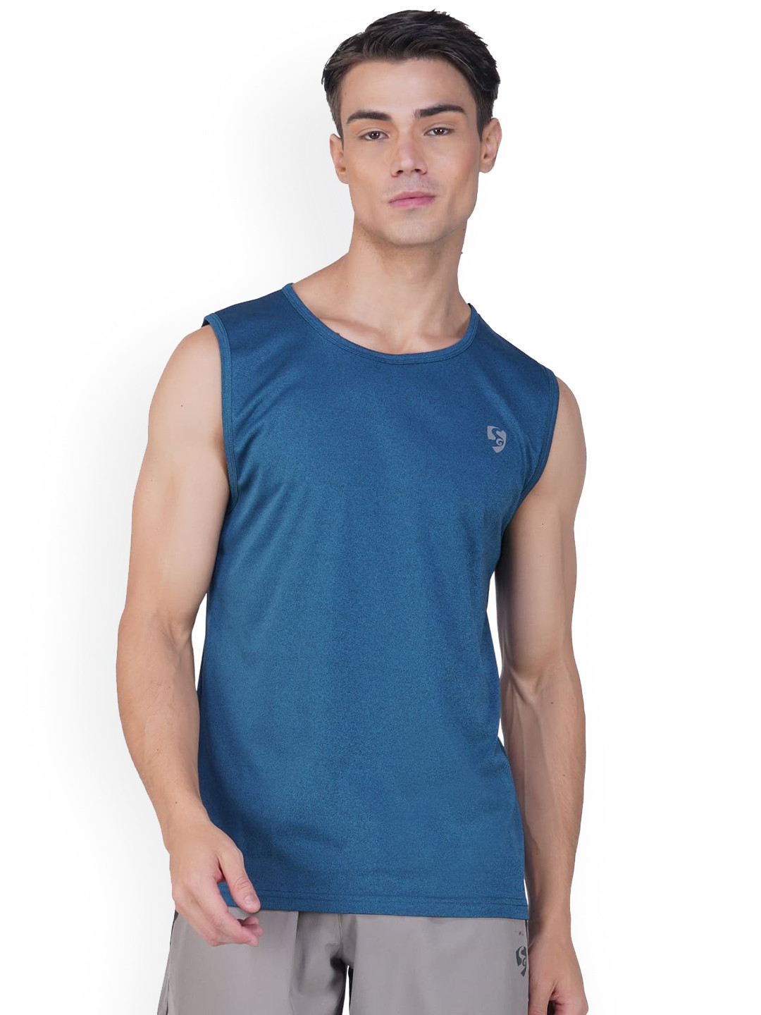 

SG Sleeveless Innerwear Vest, Blue