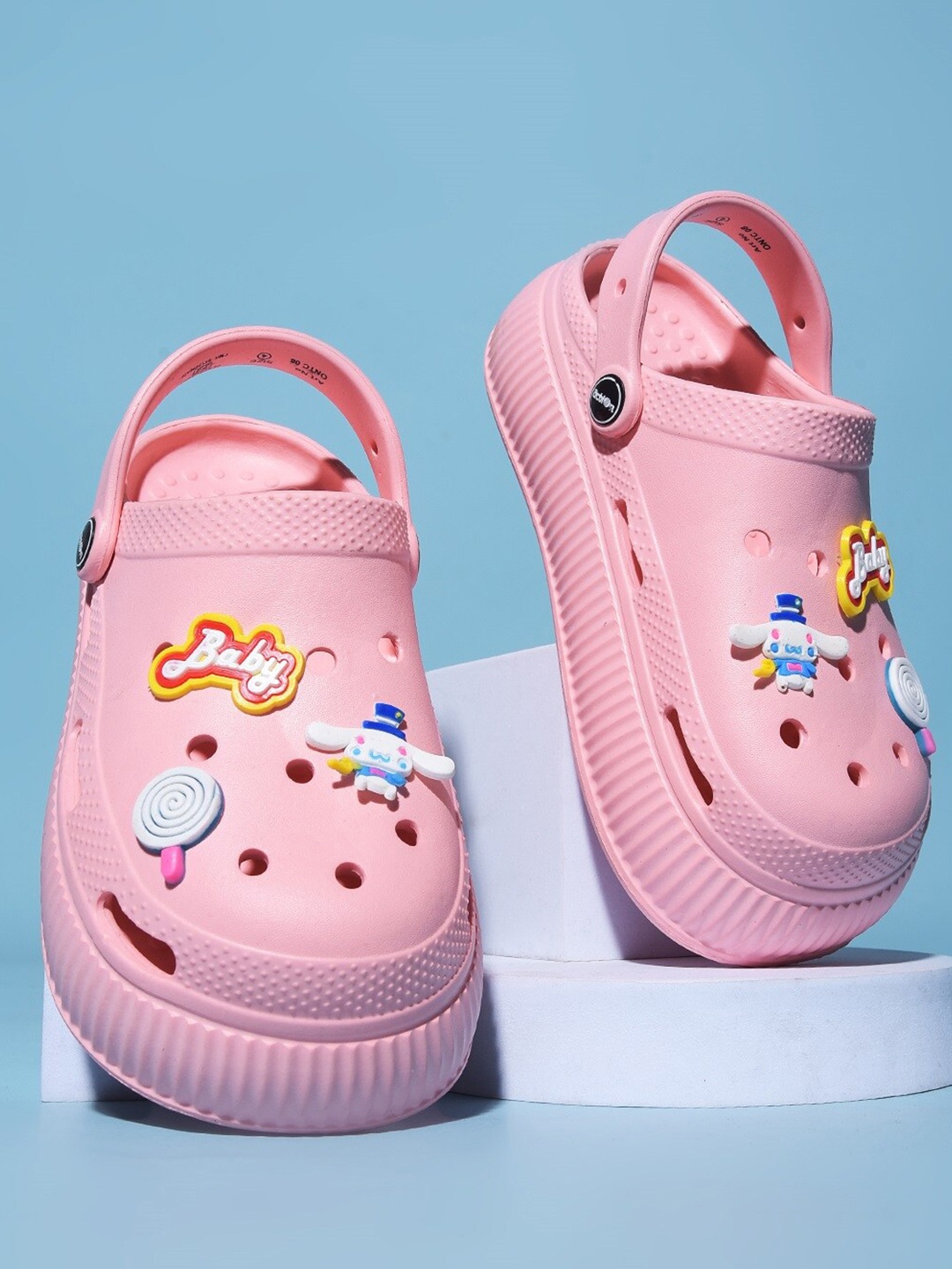 

Action Plus Women Self Design Rubber Clogs, Pink
