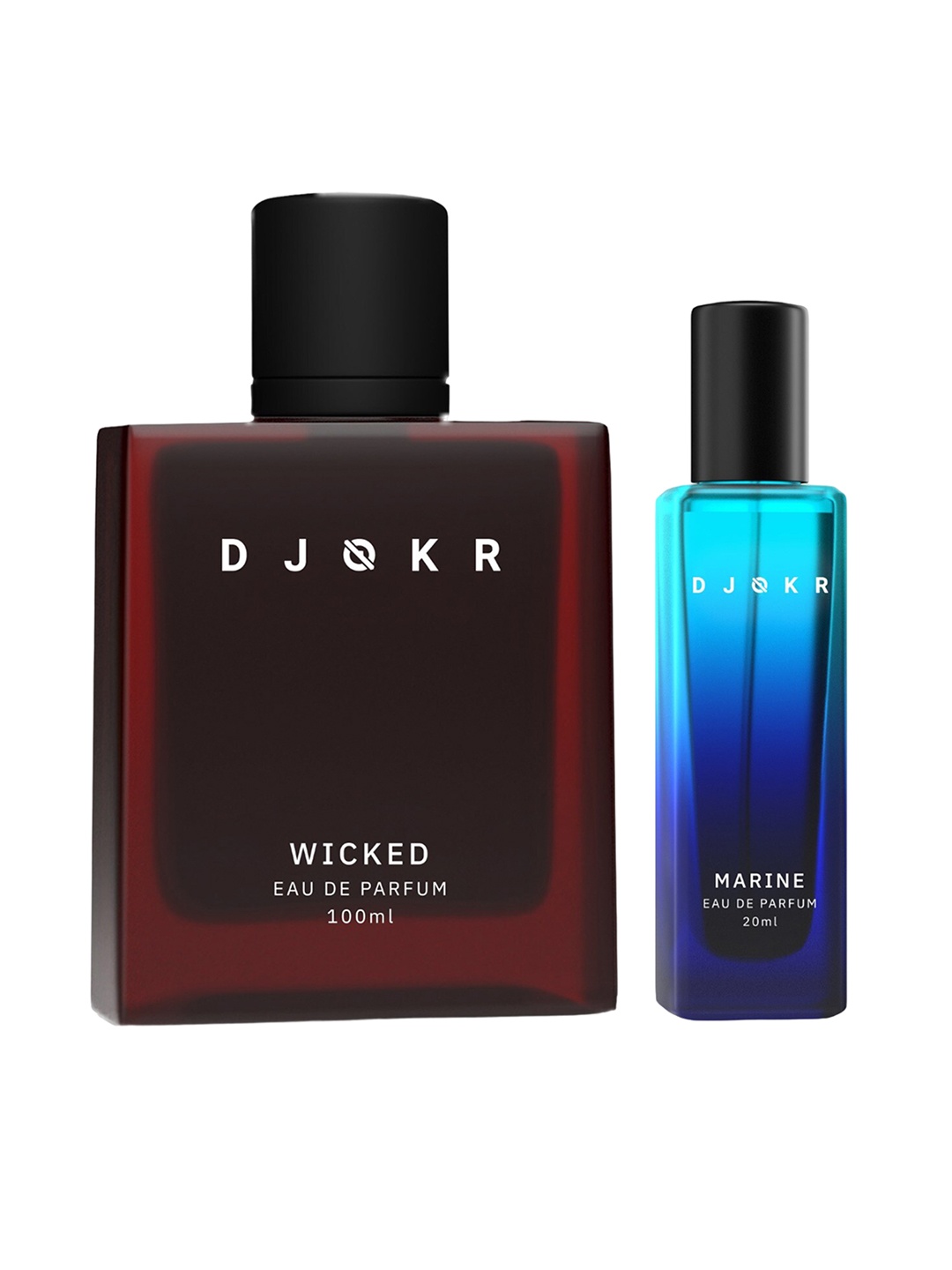 

DJOKR Wicked & Marine Set Of 2 Long Lasting Eau De Parfum 100ml & 20ml, Multi