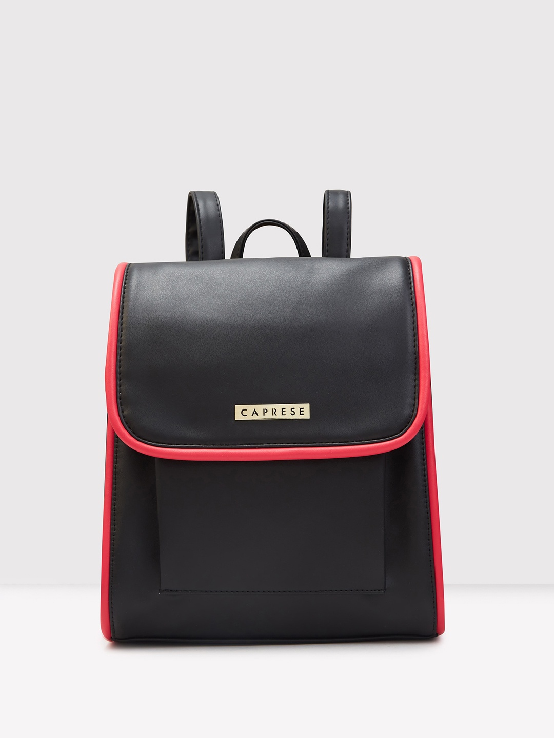

Caprese Women Solid Backpack, Black