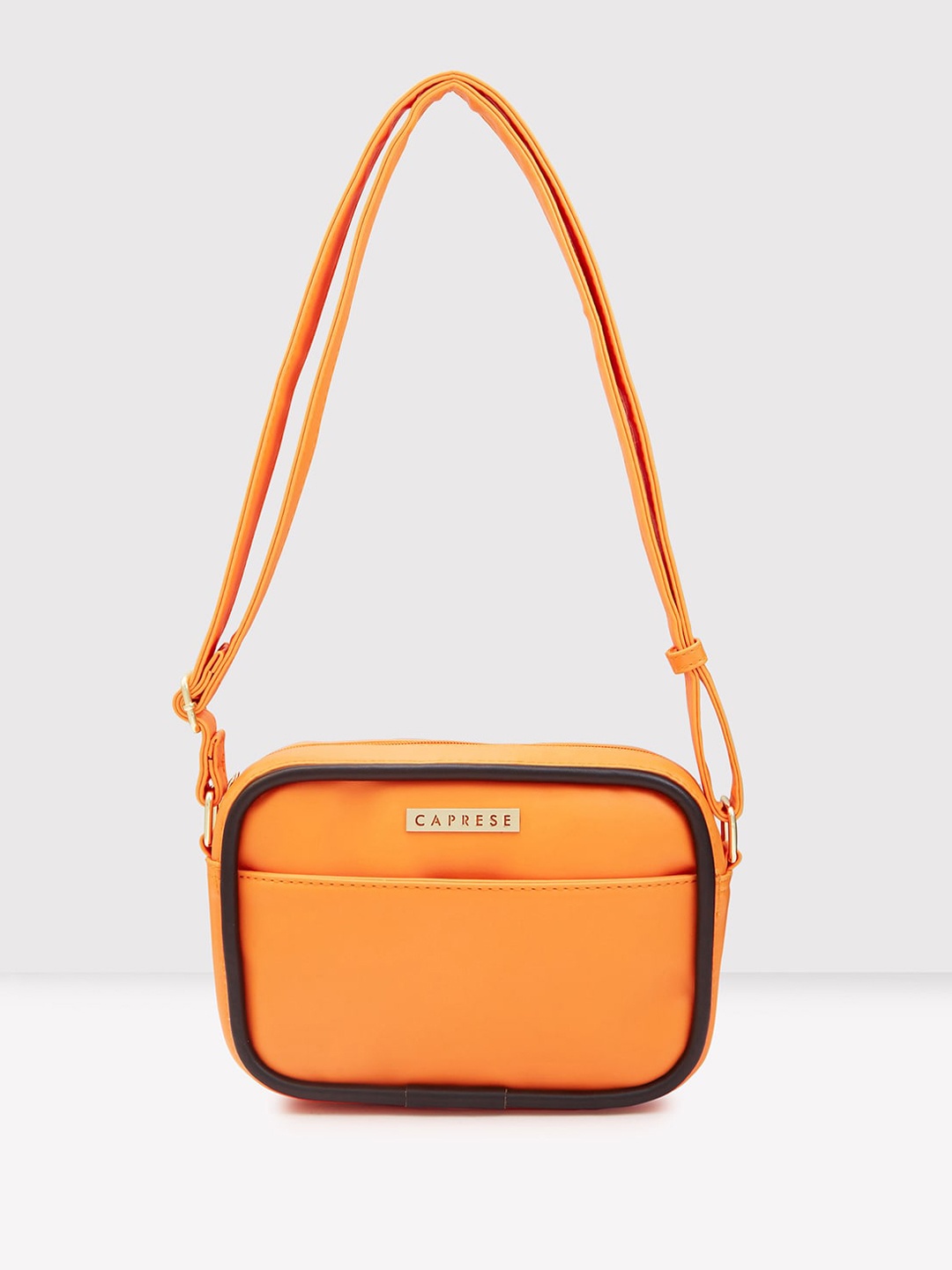 

Caprese Structured Sling Bag, Orange